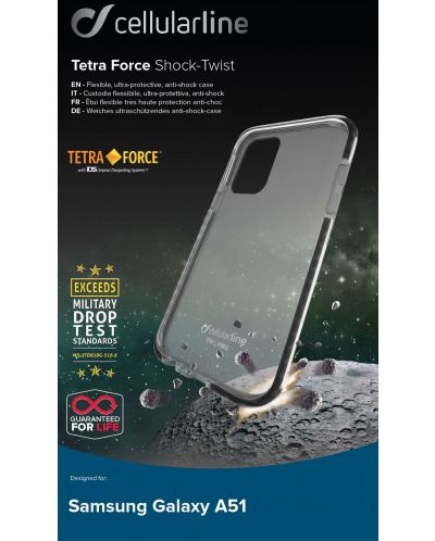 Калъф Cellularline - Tetra, Galaxy A51, прозрачен - 3